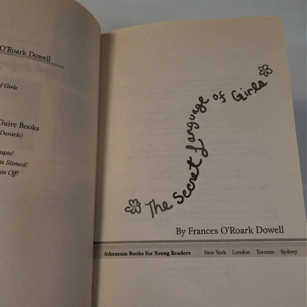 The Secret Language of Girls by Frances O'Roark Dowell 2004 Paperback Juvenile